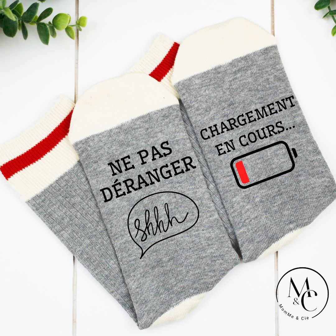 Bas de laine avec imprimé - Ne pas déranger – Image 2