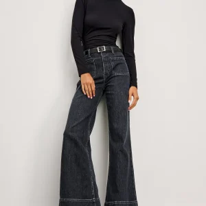 ALAMITOS FLARED TROUSER - BLACK PEARL