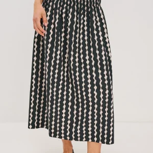 ALESSA SKIRT - PAINTED NOIR