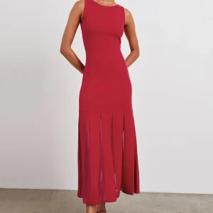 ALESSIA DRESS - SCARLET