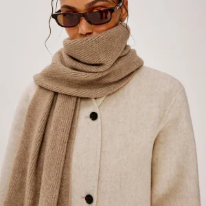 ALPS CASHMERE SILK SCARF - OAT