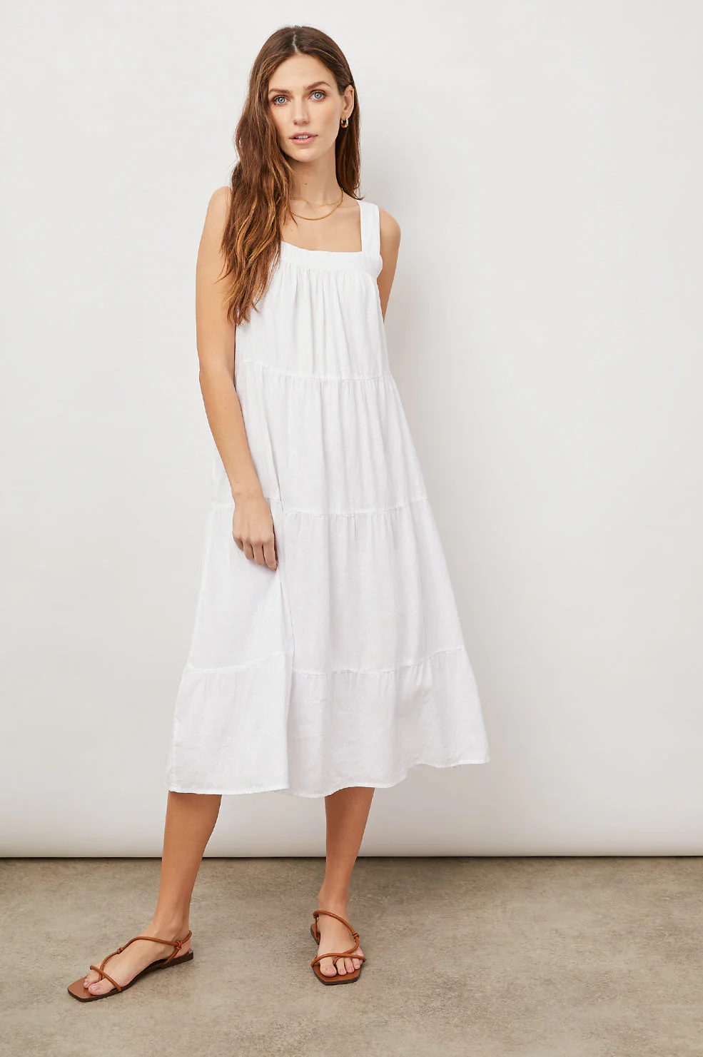 AMAYA DRESS - BRIGHT WHITE – Image 2