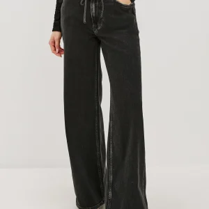 ANGELENO WIDE LEG - ASH BLACK