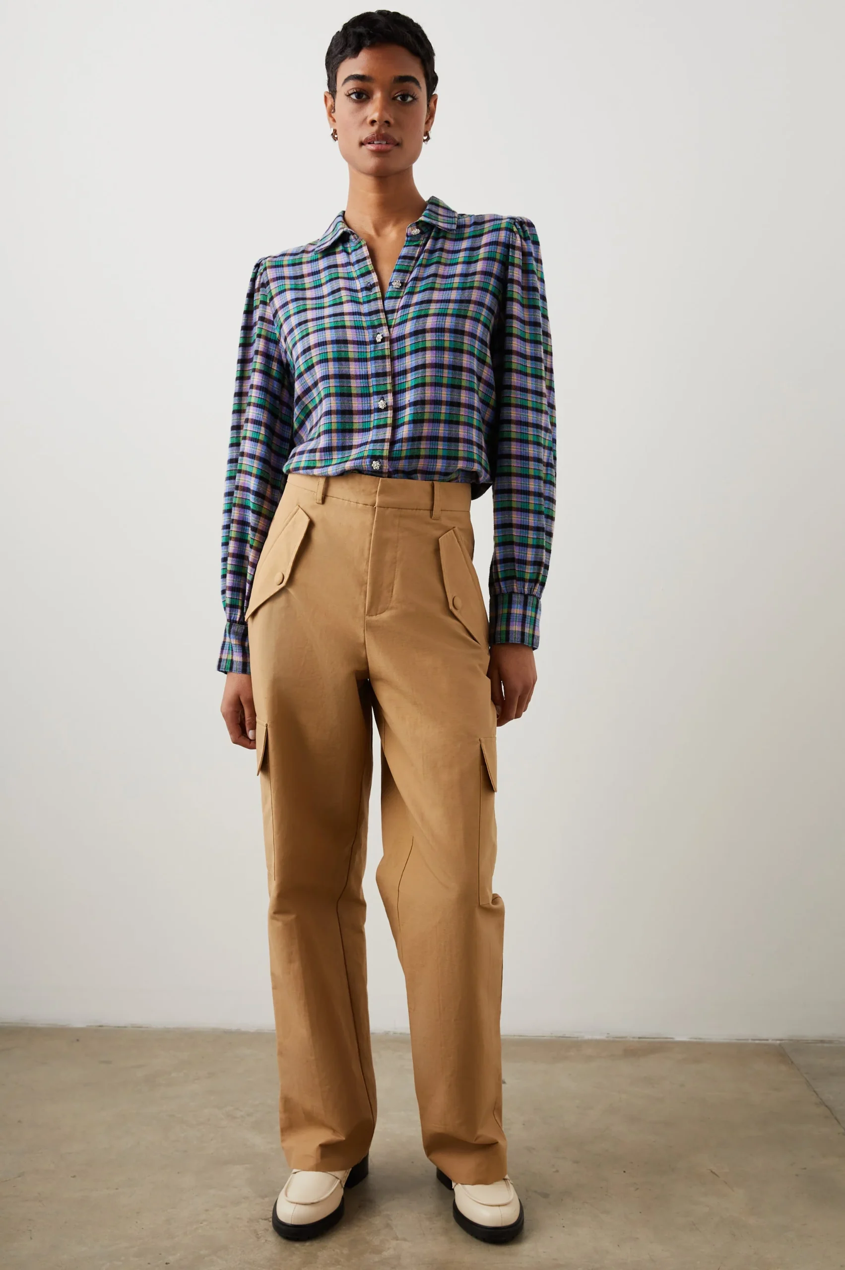 ANGELICA SHIRT - IRIS PEACH – Image 4