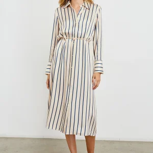 ANINA DRESS - CERAMIC NAVY STRIPE