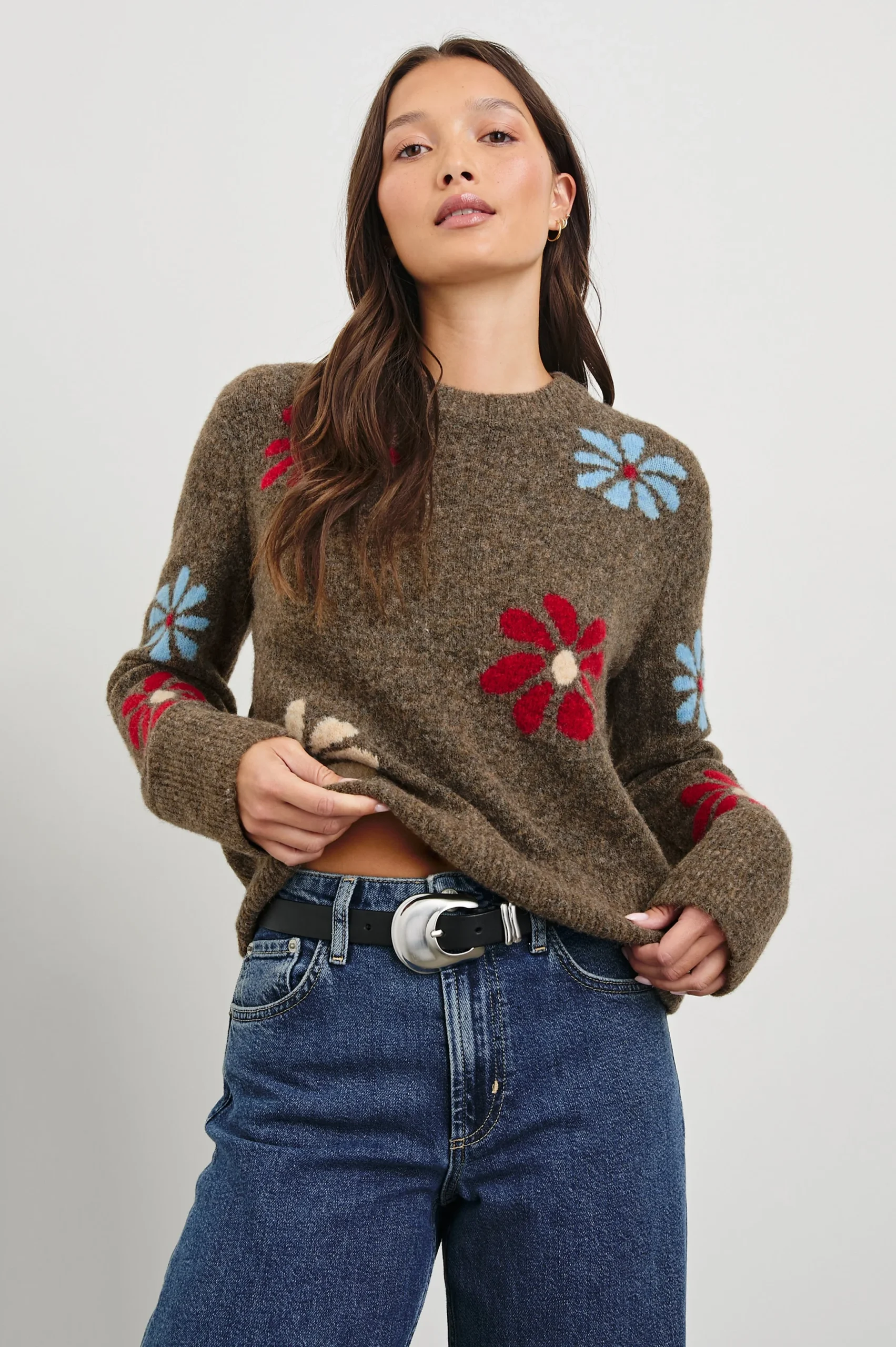 ANISE SWEATER - WINTER FLORAL – Image 5