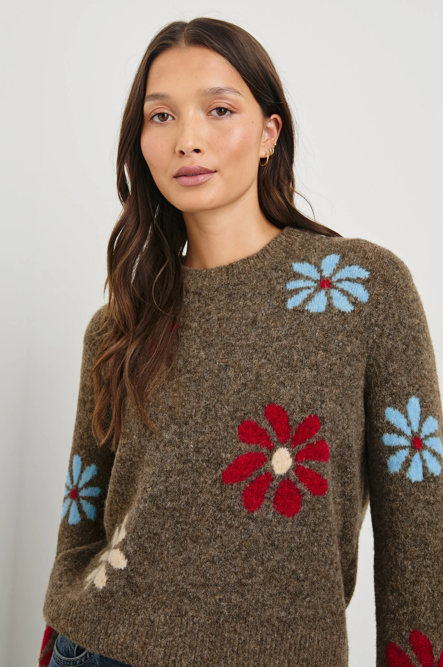 ANISE SWEATER - WINTER FLORAL – Image 3