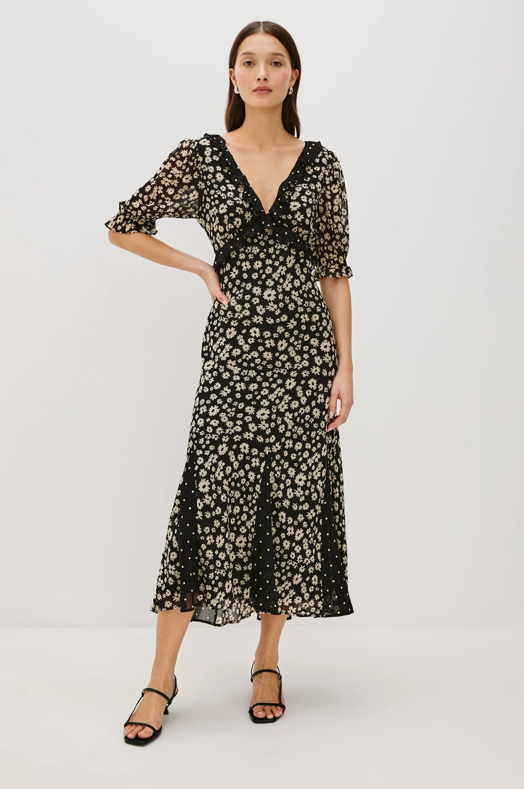 ANNMARIE DRESS - DAISY DOT COMBO – Image 4