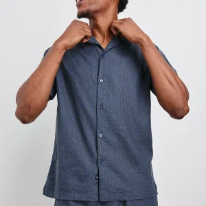 ATLAS SHIRT - NAVY CEDAR VERTICAL