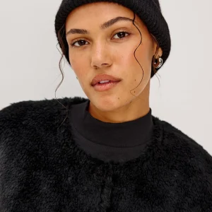 AUTUMN CASHMERE SILK BEANIE - BLACK