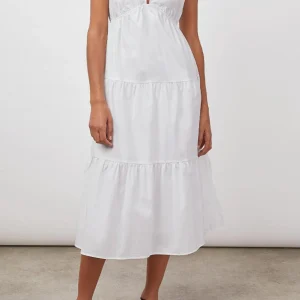 AVRIL DRESS - BRIGHT WHITE