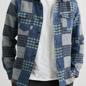 BANTON SHIRT - BLUE PATCHWORK