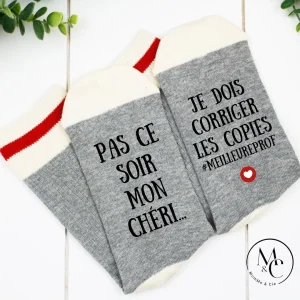 Bas de laine avec imprimé - Pas ce soir mon chéri