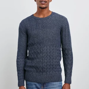 BIARRITZ SWEATER - MULTI WEAVE INDIGO