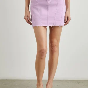 BRENTWOOD SKIRT - LILAC RAW HEM