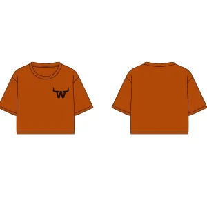 T-shirt crop orangé de Audrey F.