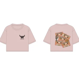 T-shirt crop rose blush de Karianne