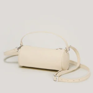 COMO MINI BARREL BAG - BONE LEATHER