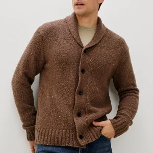 CORDEN CARDIGAN - CHESTNUT SPECKLE