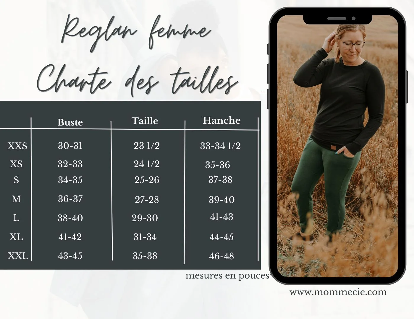 Chandail reglan femme prestige MomMe&Cie en bambou - Gris – Image 4