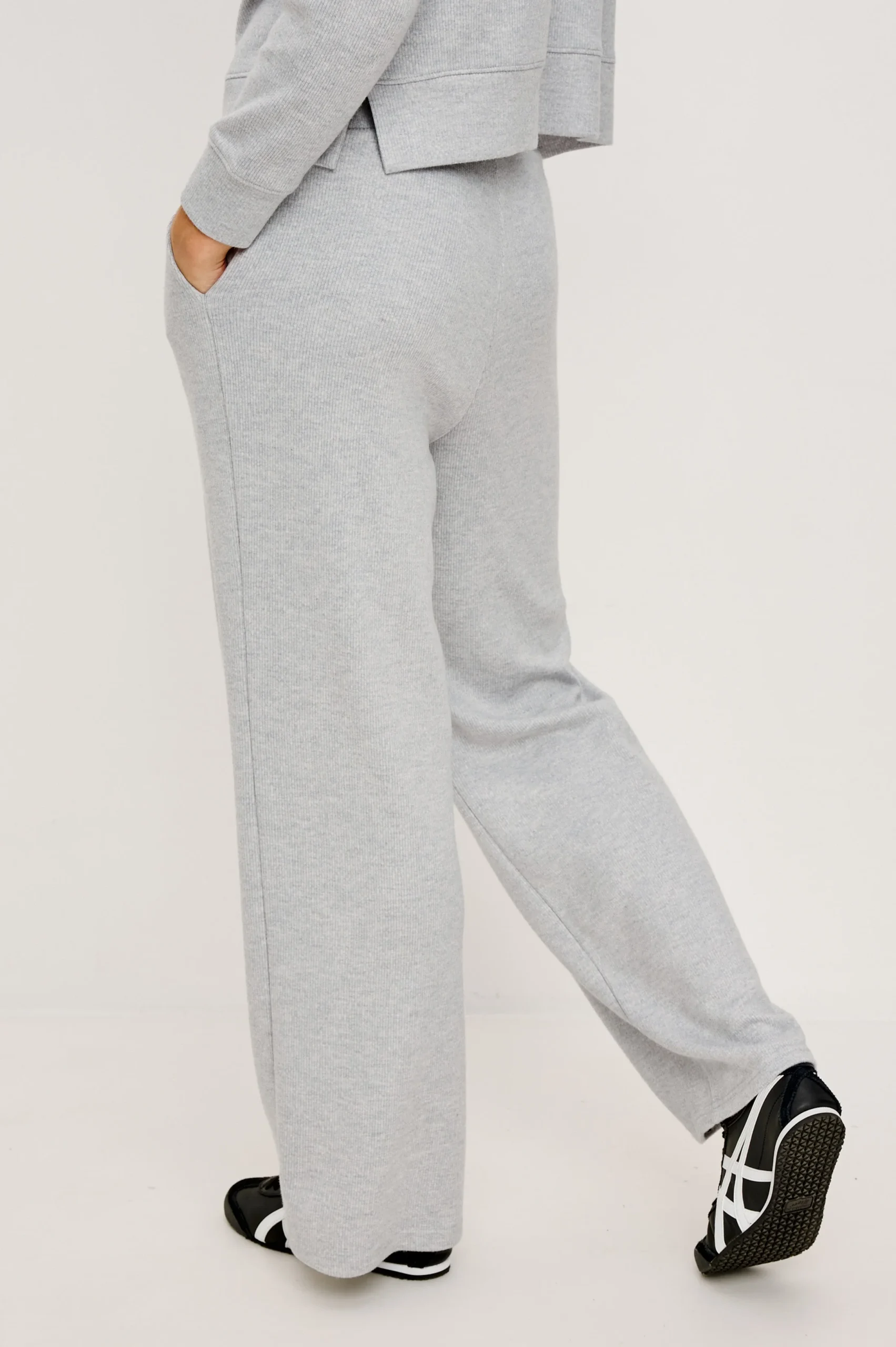 ELLERY SWEATPANT - HEATHER GREY BRUSHED – Image 5