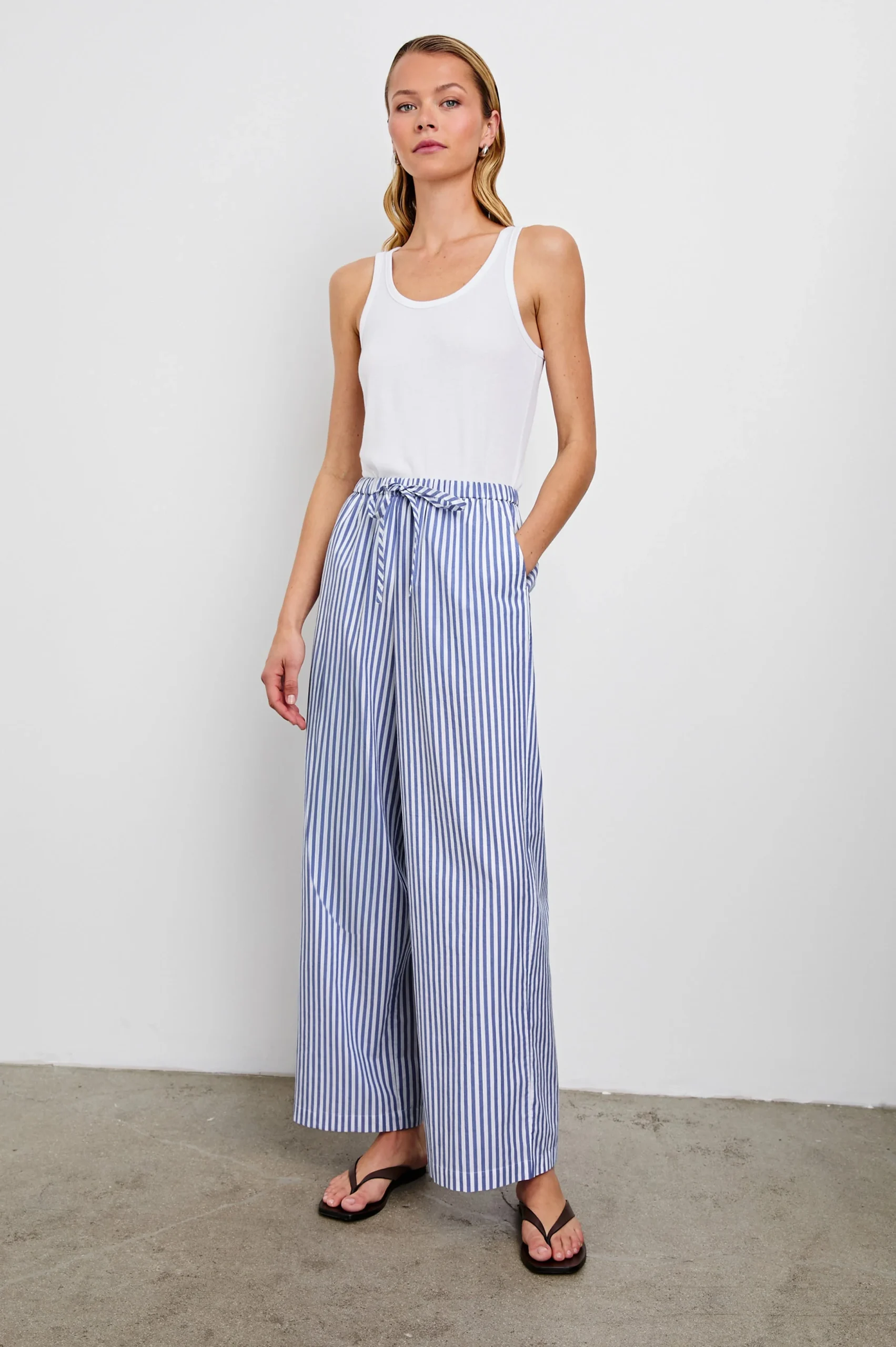 EMMIE PANT - MARINER WHITE STRIPE – Image 6