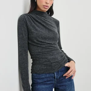 JOELLE TOP - CHARCOAL