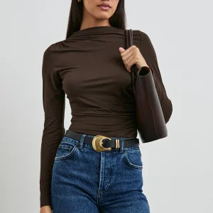 JOELLE TOP - ESPRESSO