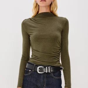 JOELLE TOP - HEATHER OLIVE