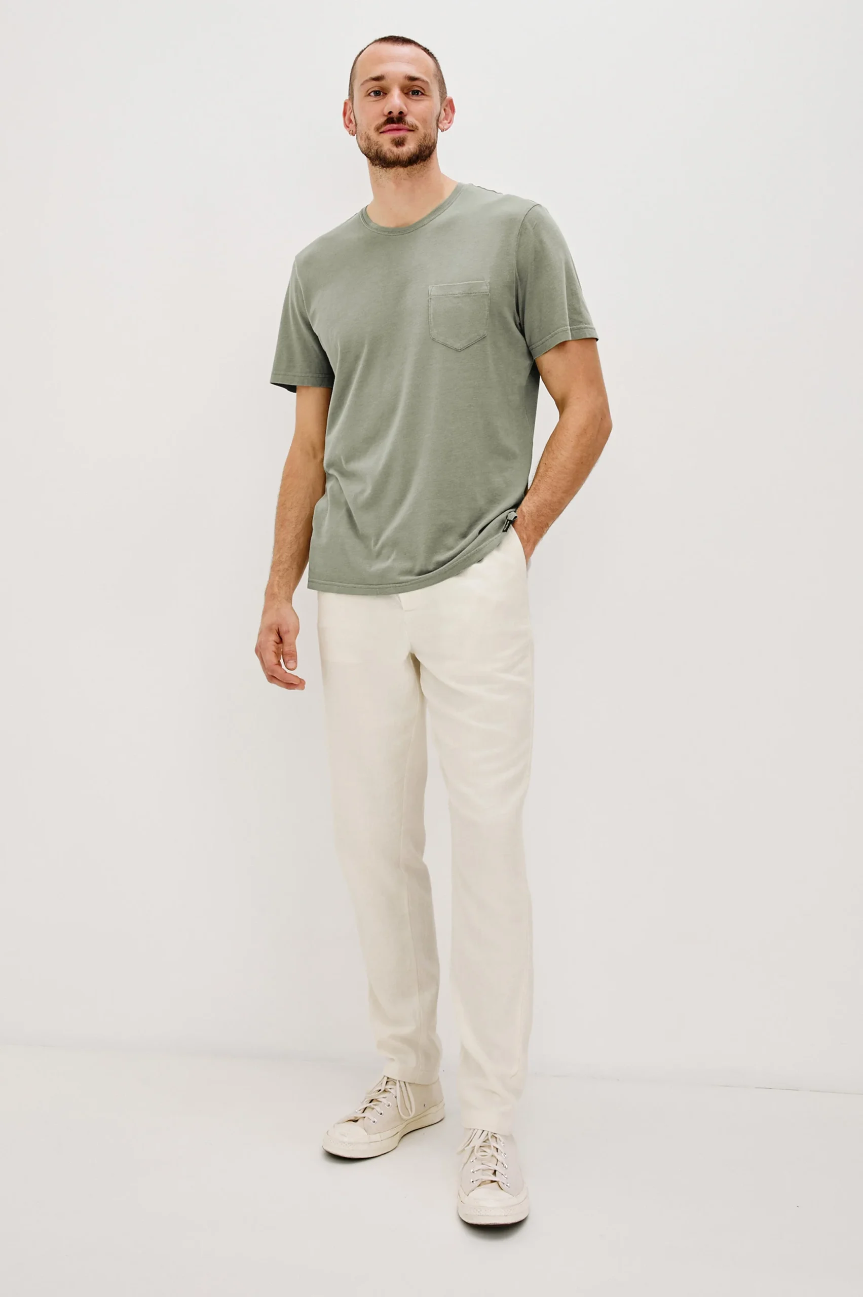JOHNNY T-SHIRT - OLIVE – Image 5
