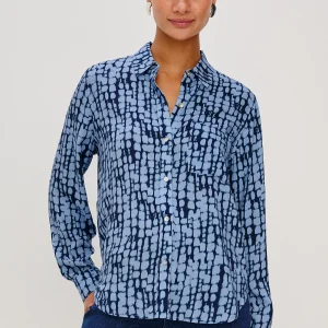 JOSEPHINE SHIRT - INDIGO SHIBORI