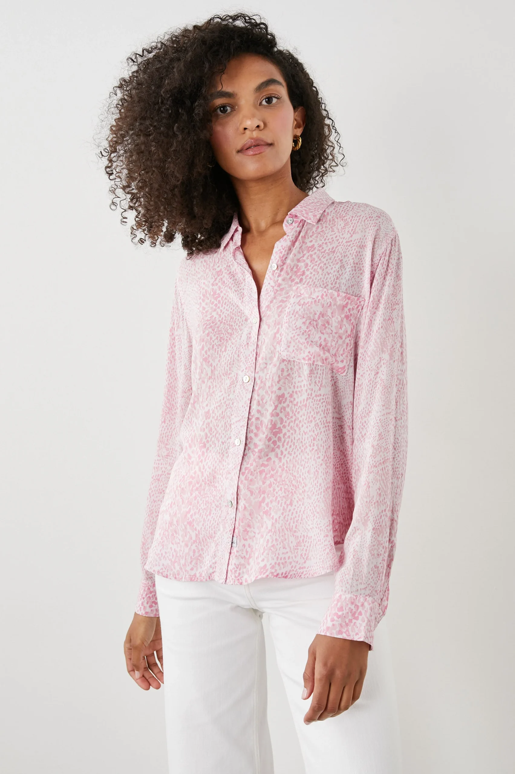 JOSEPHINE SHIRT - PINK BOA – Image 2