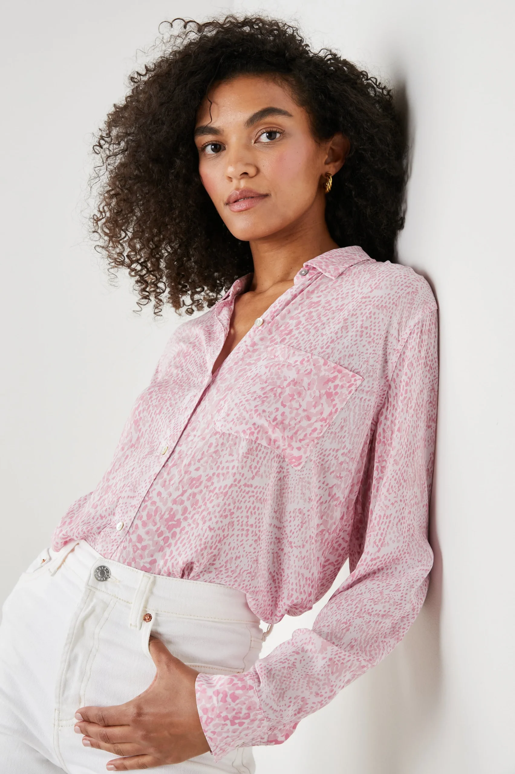 JOSEPHINE SHIRT - PINK BOA – Image 5