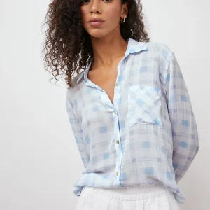 JOSEPHINE SHIRT - BLUE SKY PLAID