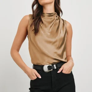 KALEEN TOP - CAMEL