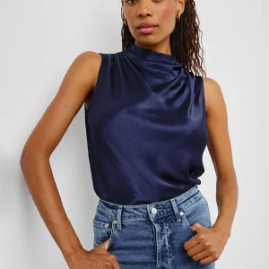 KALEEN TOP - NAVY