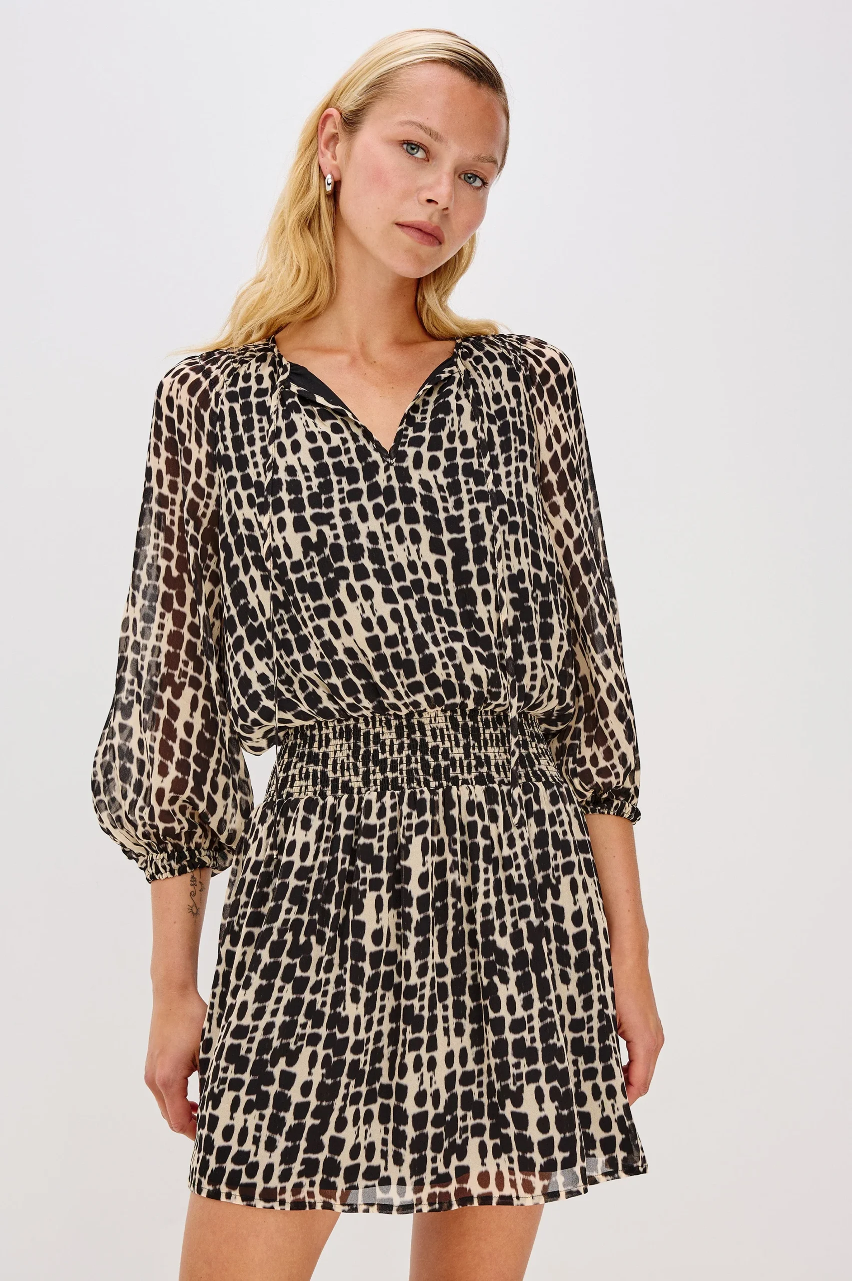 KARI DRESS - SPOTTED SHIBORI
