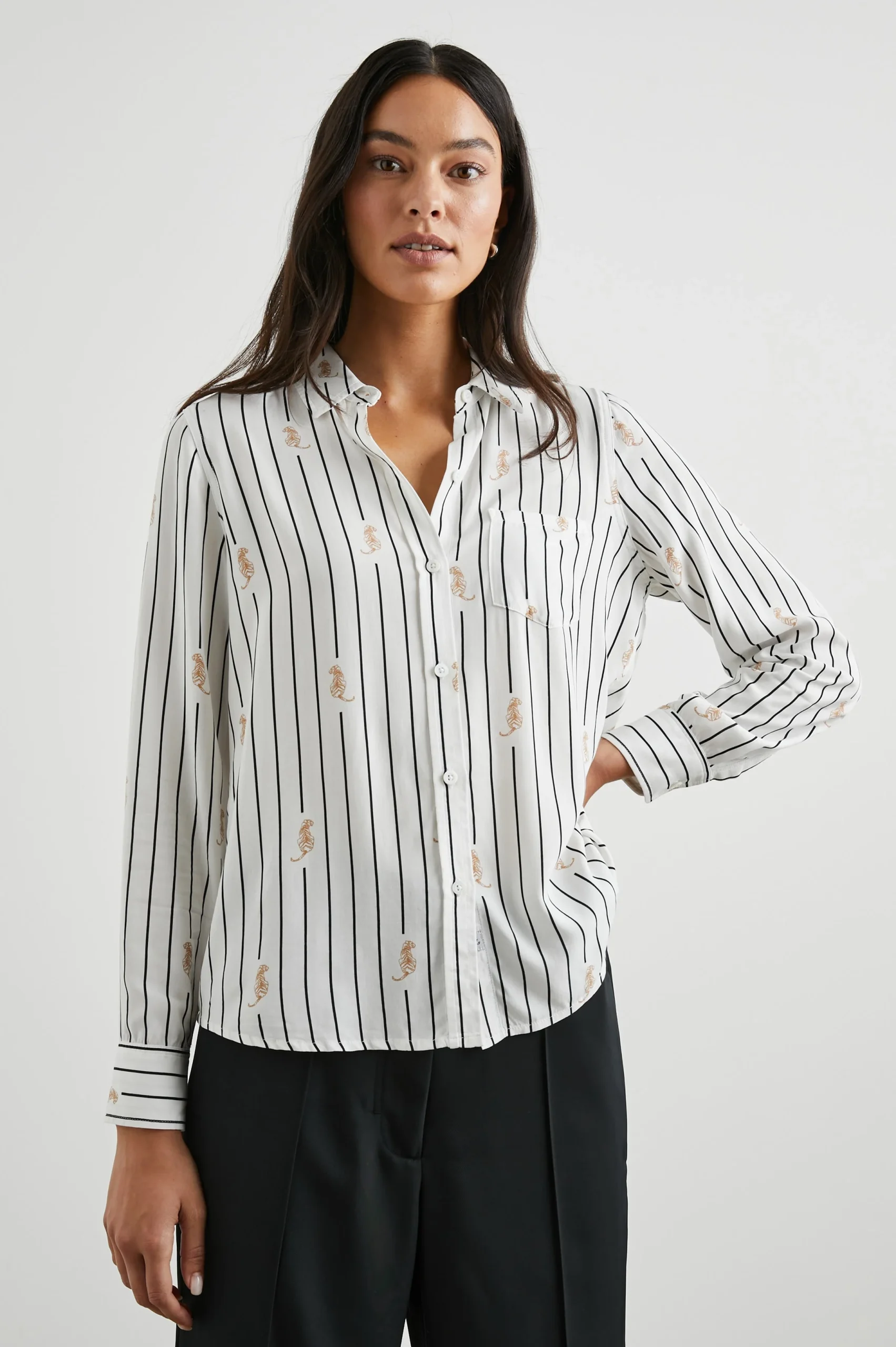 KATHRYN SHIRT - STRIPED TIGERS – Image 3