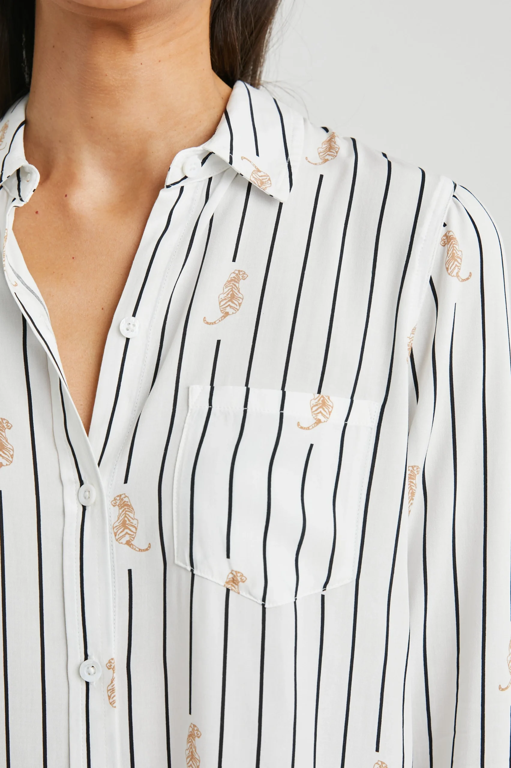 KATHRYN SHIRT - STRIPED TIGERS – Image 2