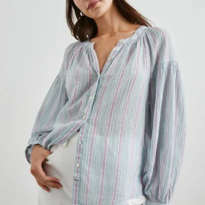 KENLIE SHIRT - PLACID STRIPE