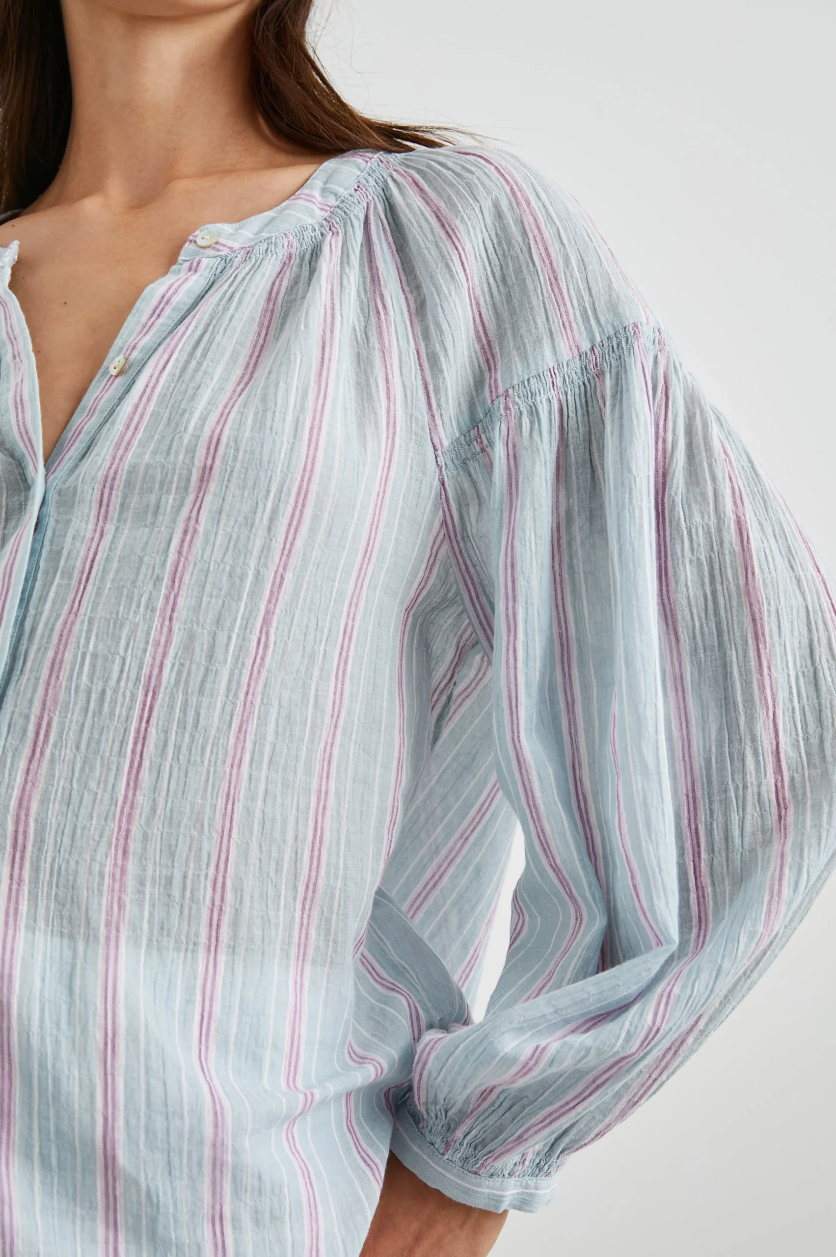 KENLIE SHIRT - PLACID STRIPE – Image 3