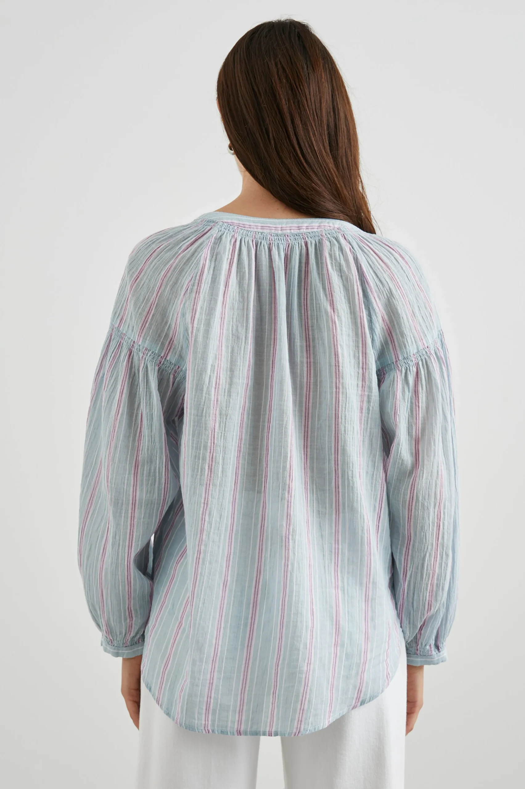 KENLIE SHIRT - PLACID STRIPE – Image 6