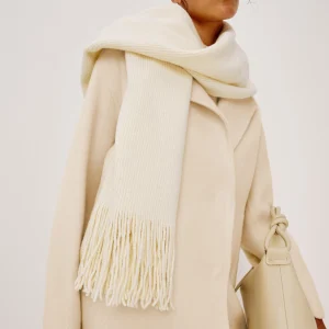 KOA SCARF - IVORY FRINGE