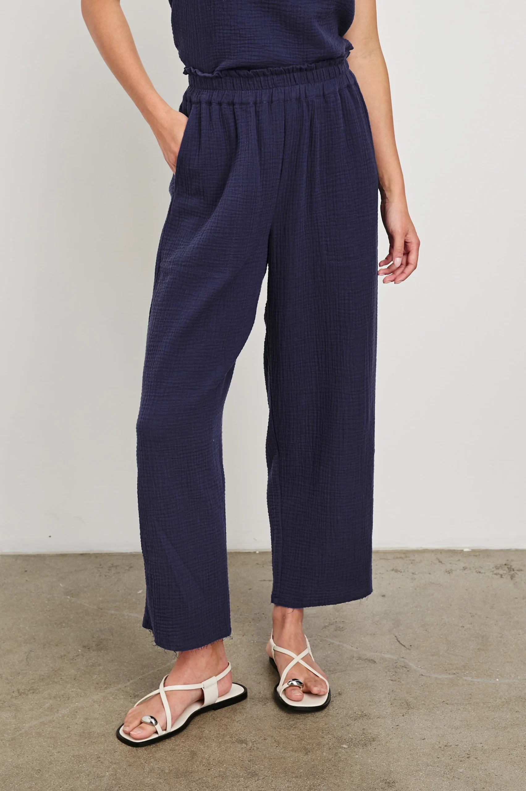 LEON CROP PANT - ADMIRAL BLUE