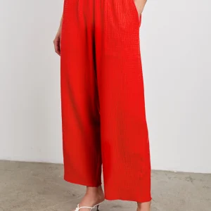 LEON CROP PANT - CHERRY