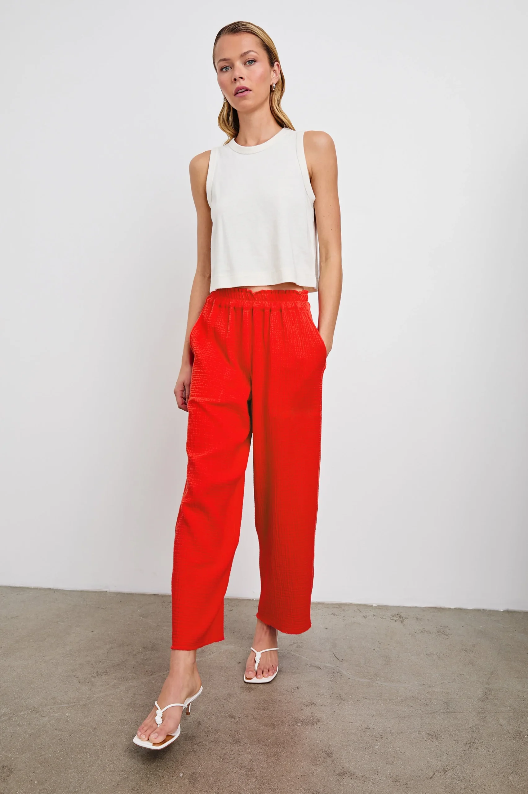 LEON CROP PANT - CHERRY – Image 4