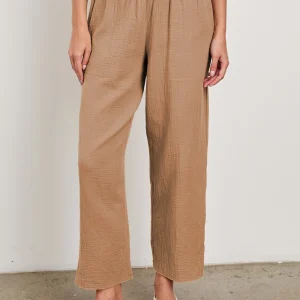 LEON CROP PANT - TAUPE
