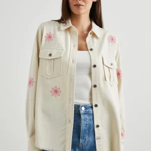 LOREN SHIRT JACKET - ECRU