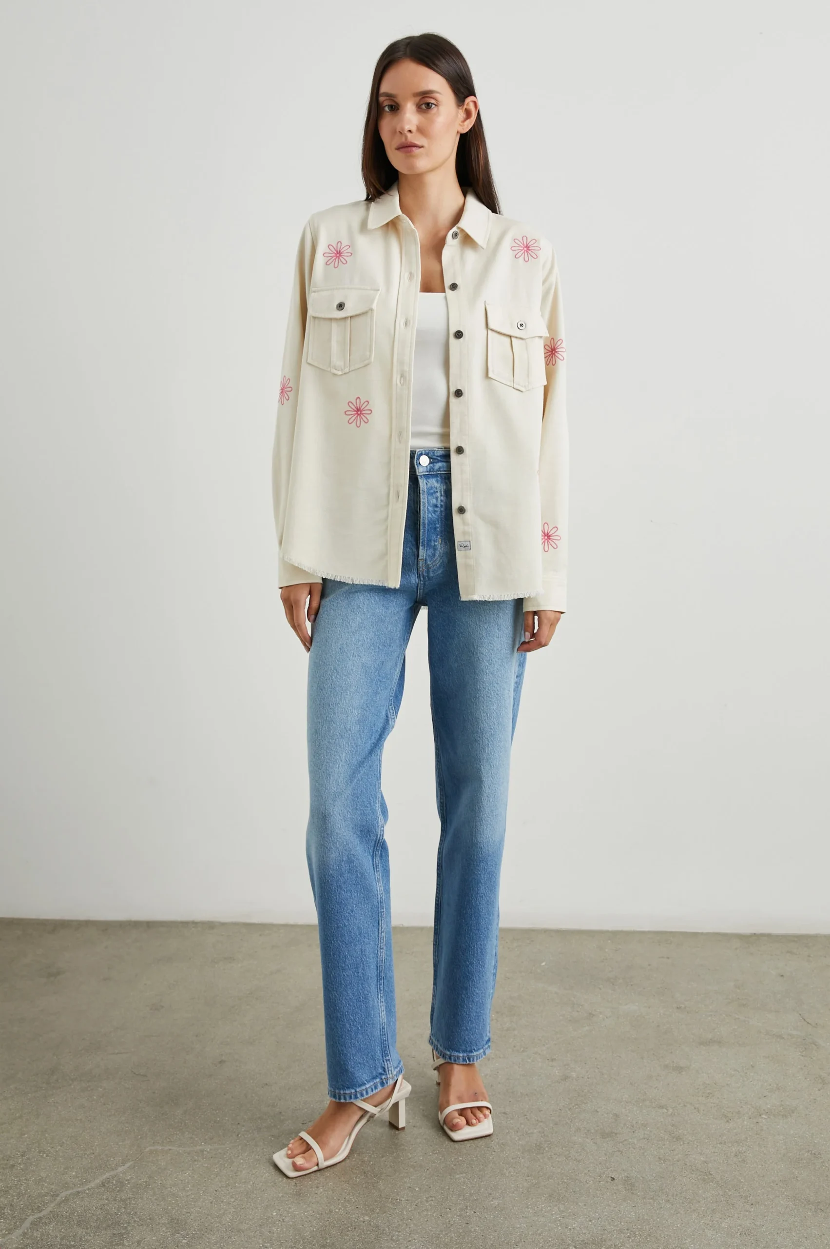 LOREN SHIRT JACKET - ECRU – Image 4