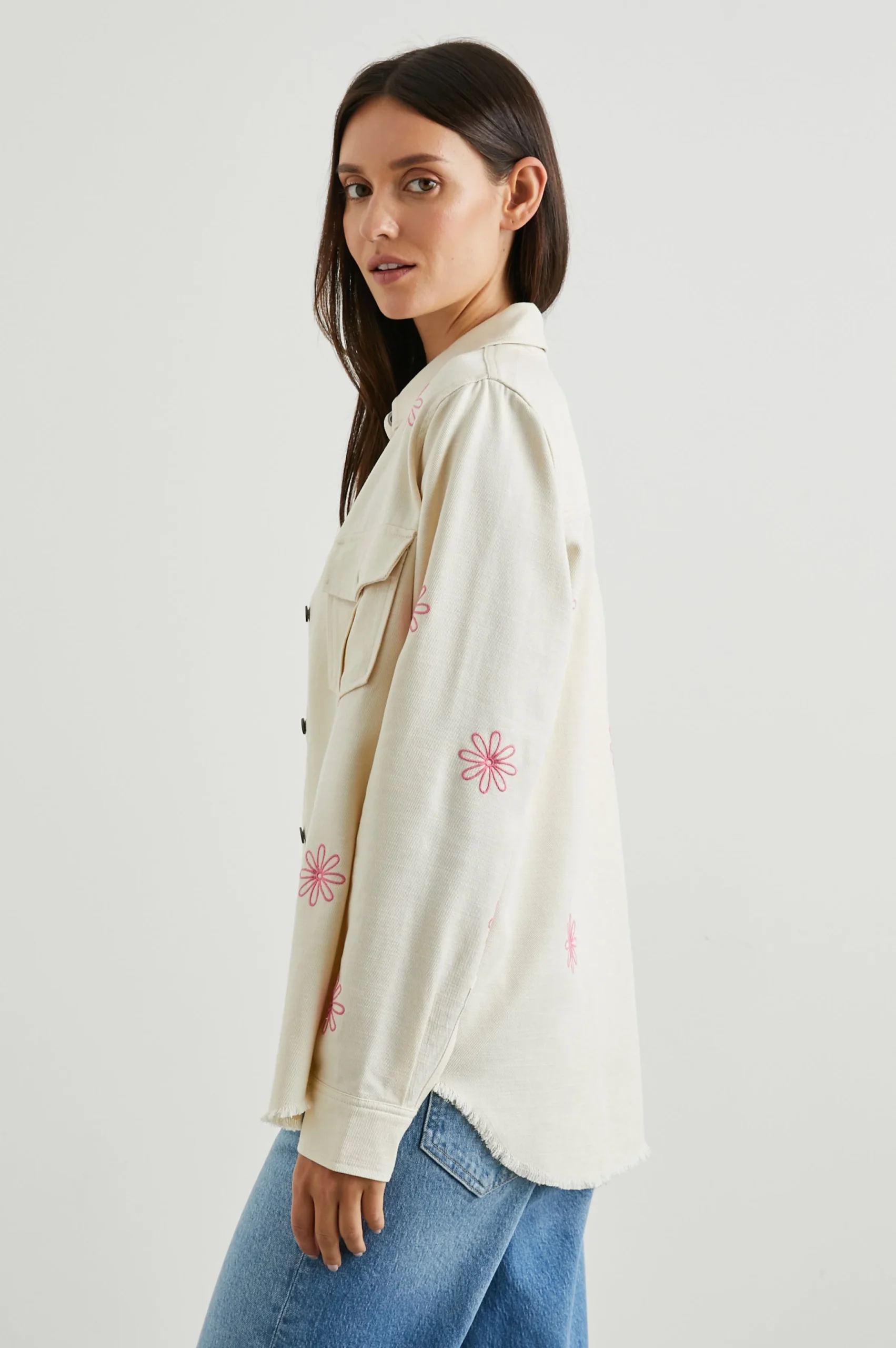 LOREN SHIRT JACKET - ECRU – Image 5